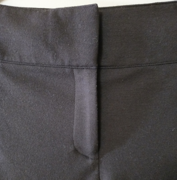 Daisy Fuentes chocolate brown, straight leg ponte pants. Never worn. Size L - Picture 2 of 5